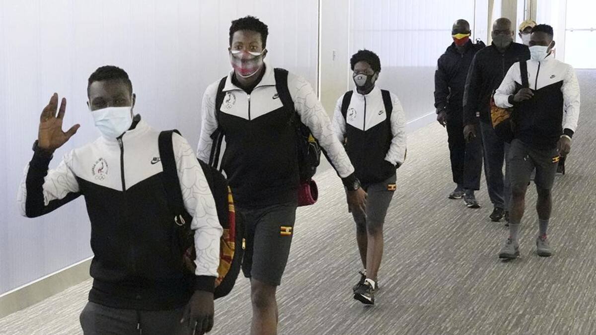 Llegada de la delegación ugandesa a Japón, Juegos Olímpicos Tokio 2020, Foto Reuters