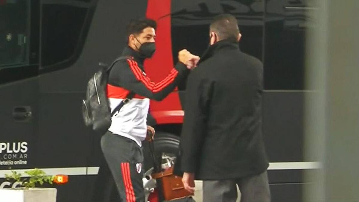 Llegada de River, coronavirus en Argentina