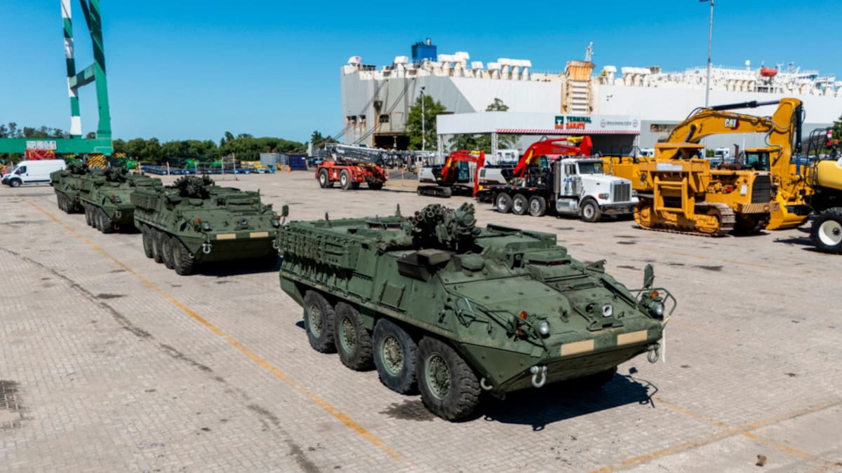 Llegaron a la Argentina los primeros Stryker 8×8.