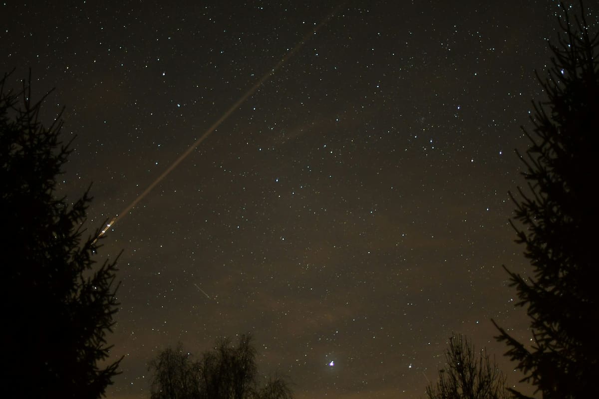Lluvia de estrellas. Foto: Unsplash.