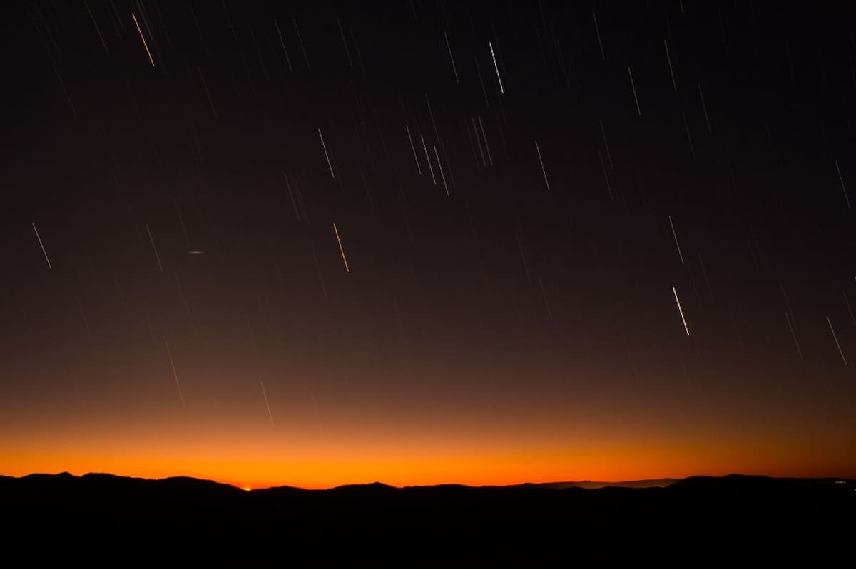 Lluvia de meteoros. Foto: Unsplash.
