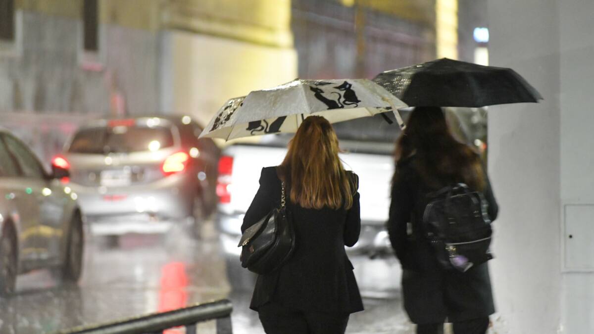 Lluvia, estado del clima. Foto: NA.