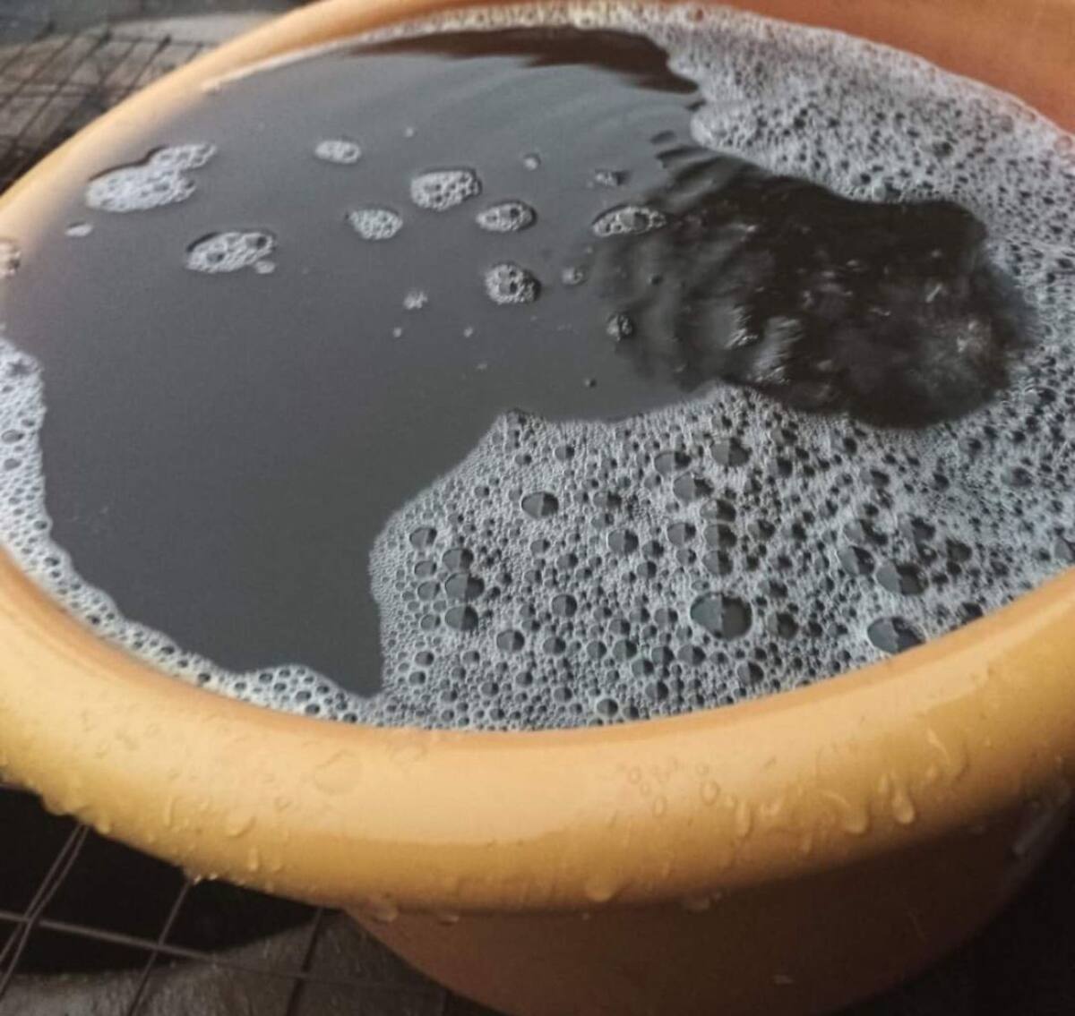 Lluvia negra. Foto: X