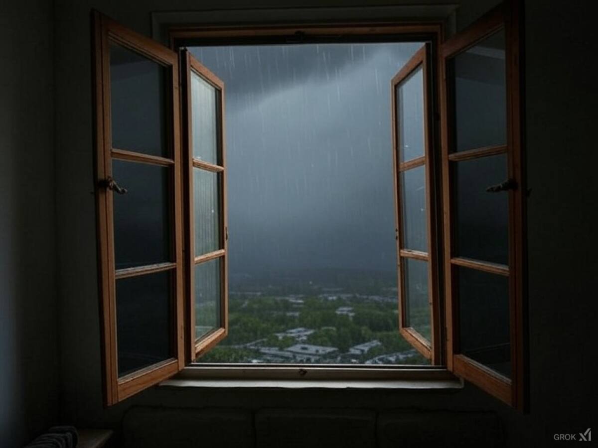 Lluvia, tormenta. Fuente: Grok