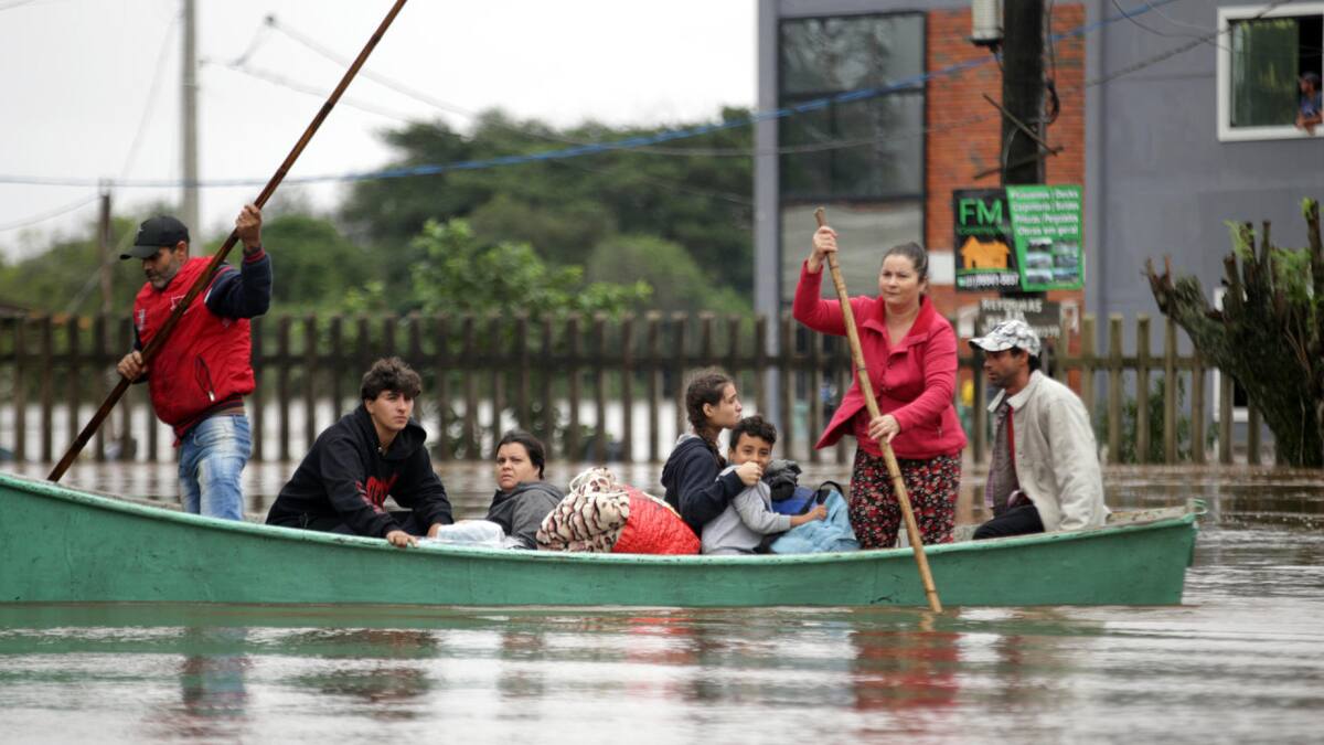 Lluvias en Brasil. Foto: EFE.