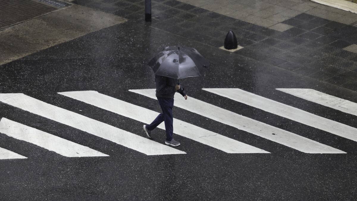 Lluvias en Buenos Aires. Foto: NA / Daniel Vides