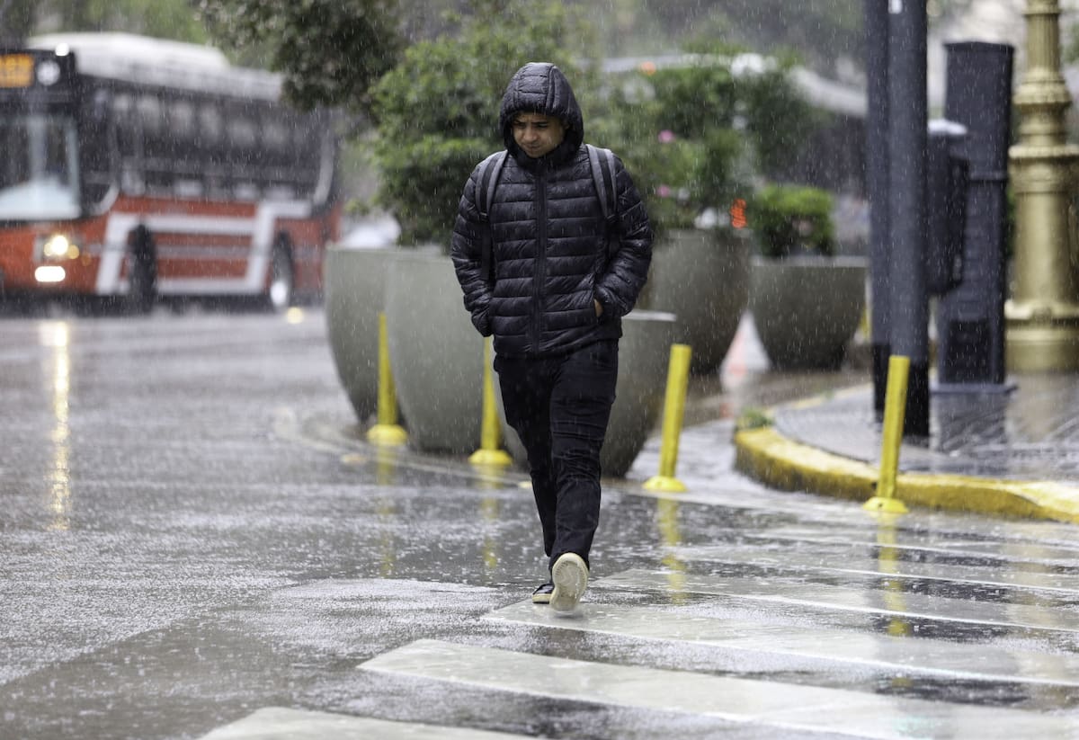 Lluvias en Buenos Aires. Foto: NA/Daniel Vides