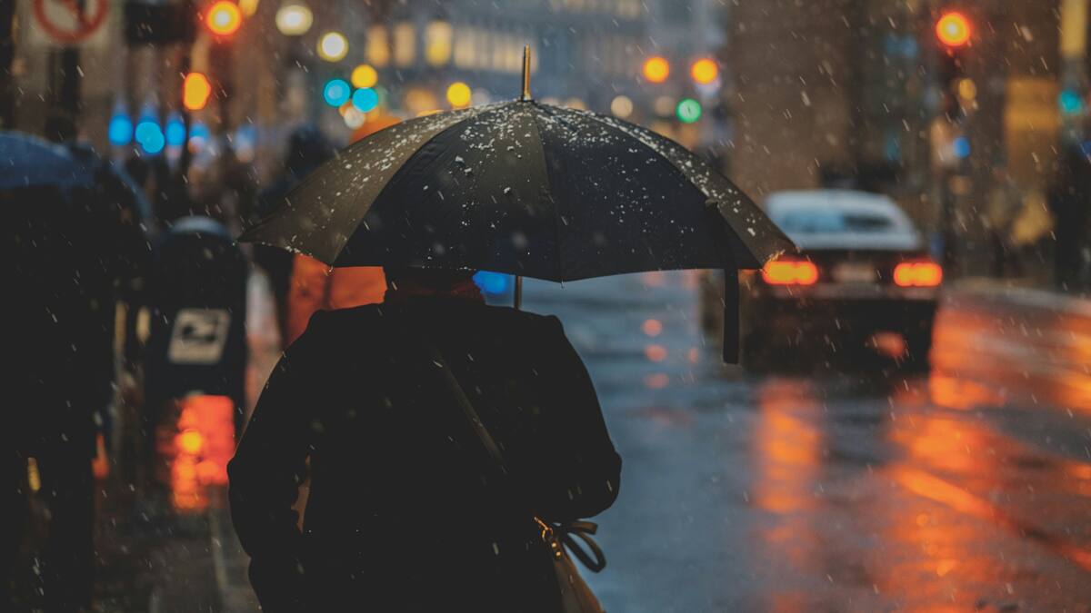 Lluvias en distintas zonas de la provincia de Buenos Aires.