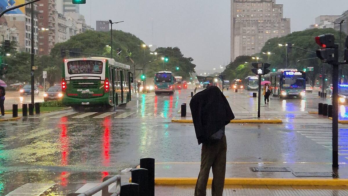 Lluvias en el AMBA.