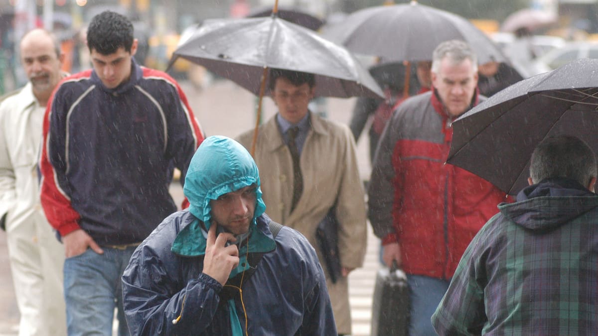Lluvias en el AMBA. Foto: NA