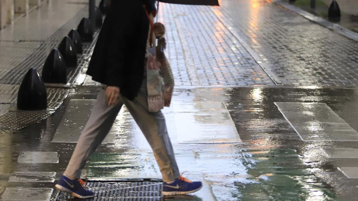 Lluvias en la Ciudad. Foto: NA