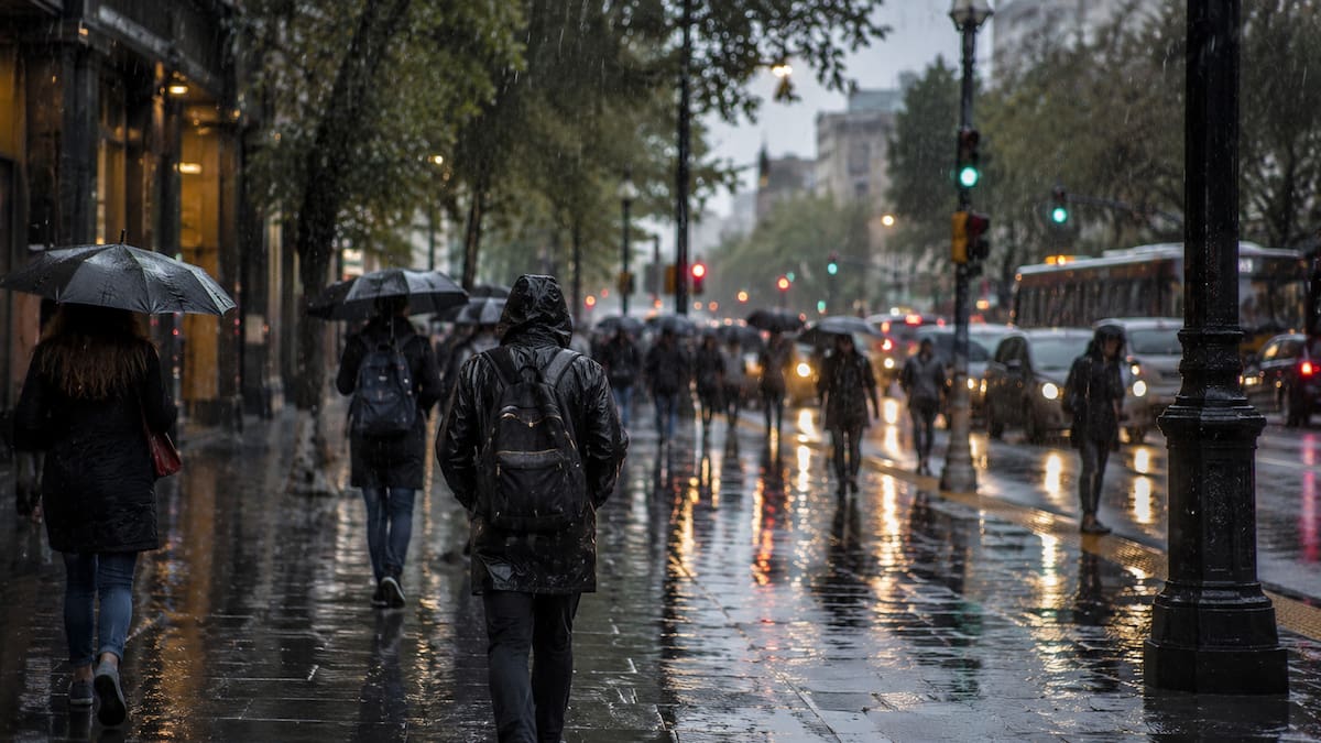 Lluvias y tormentas en el AMBA.