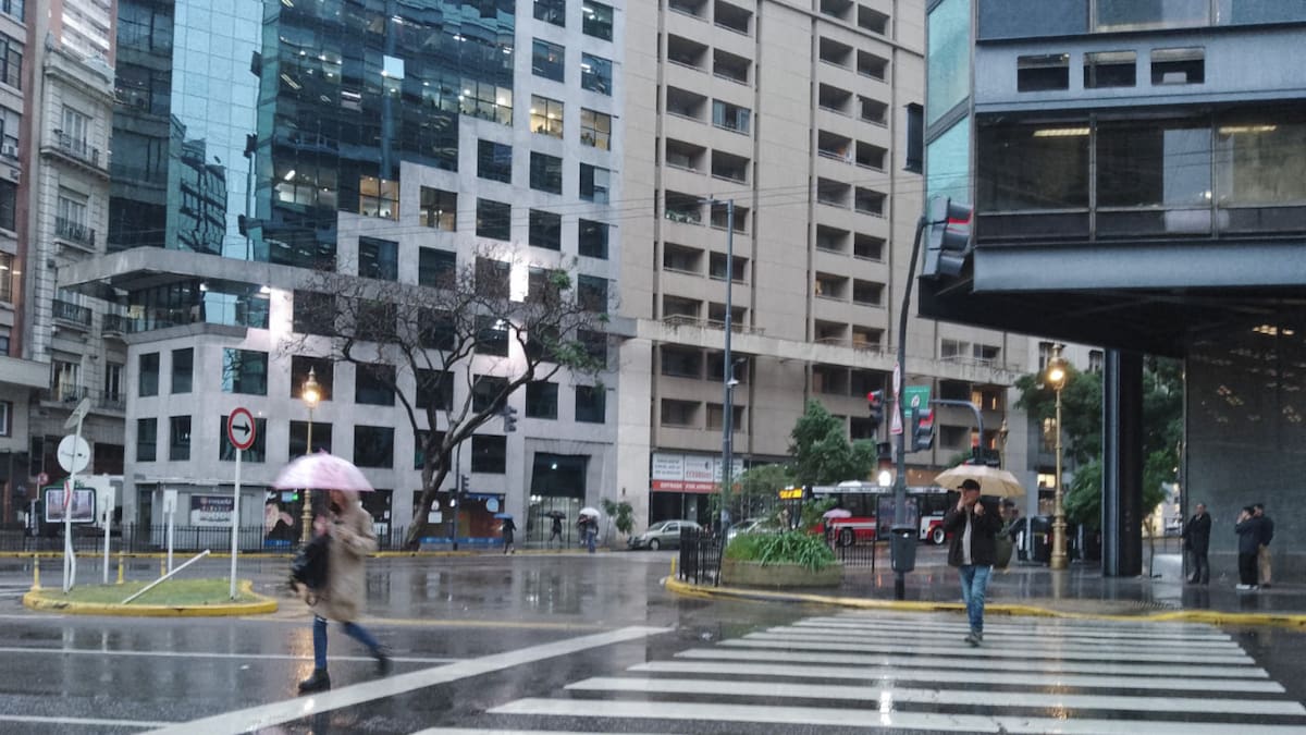 Lluvias y tormentas en Buenos Aires. Foto: NA.
