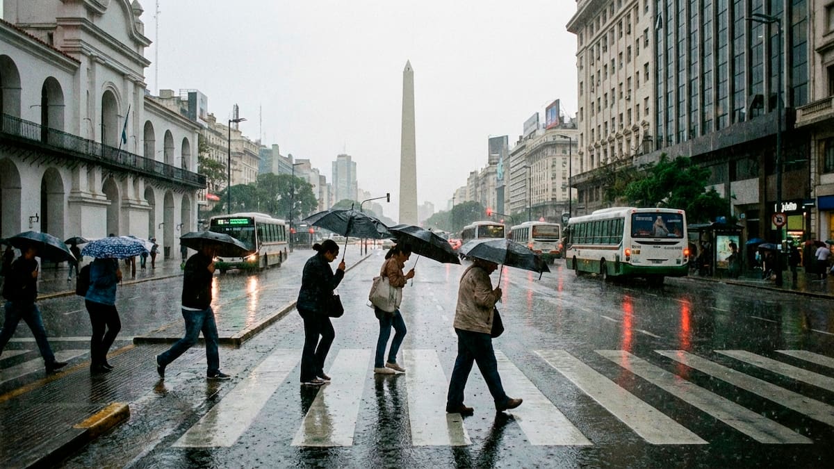 El Servicio Meteorológico Nacional anticipa jornadas inestables entre lunes y martes, con lluvias intensas y el fin de la racha de calor que superó los 30 grados.