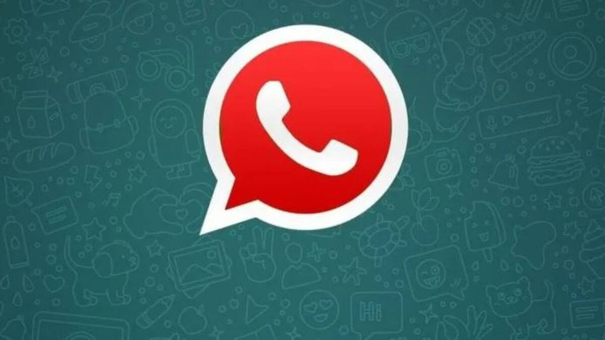 Logo de WhatsApp Plus Rojo. Foto: WABetaInfo.
