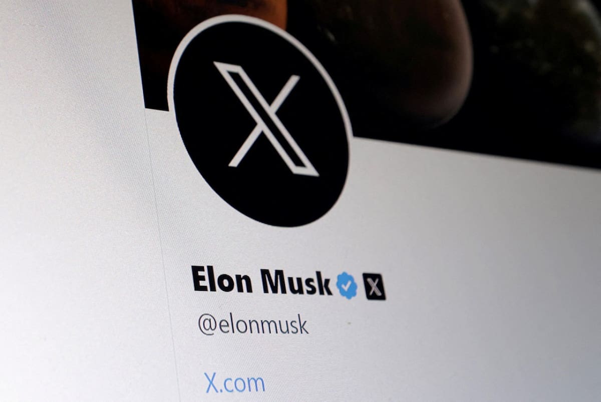 Logo de X; Twitter; Elon Musk. Foto: Reuters.