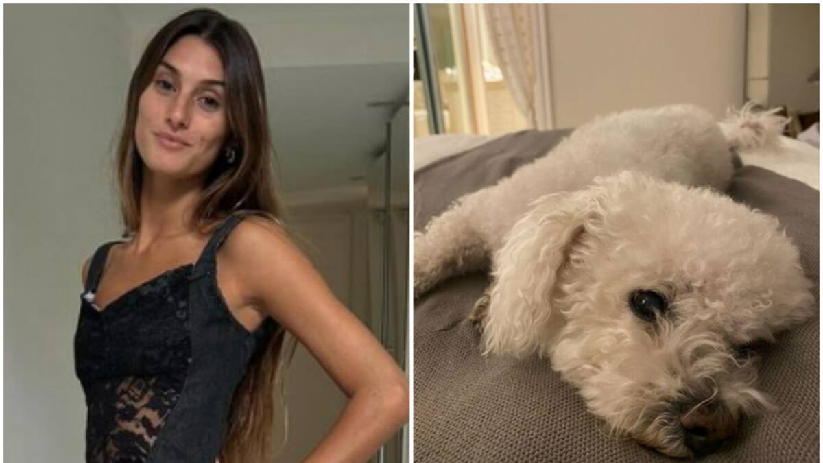 Lola Latorre y su perrito Toto. Foto: Instagram