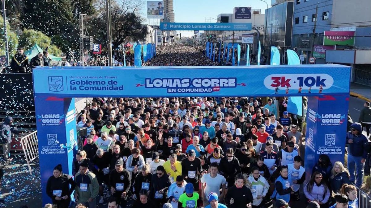 Más de 14 mil vecinos participaron de Lomas Corre en Comunidad 2026