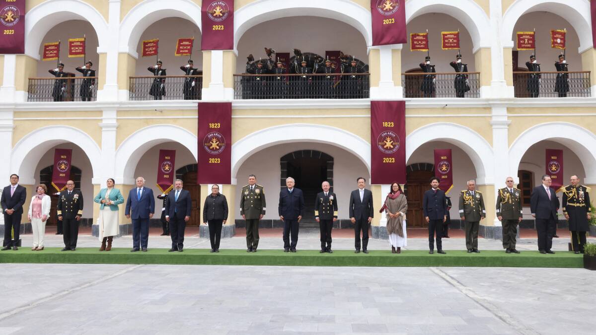 López Obrador en el acto protocolario. Foto: EFE
