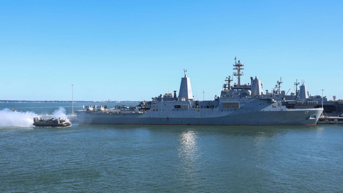 Los barcos de guerra de Estados Unidos, cerca de Venezuela.