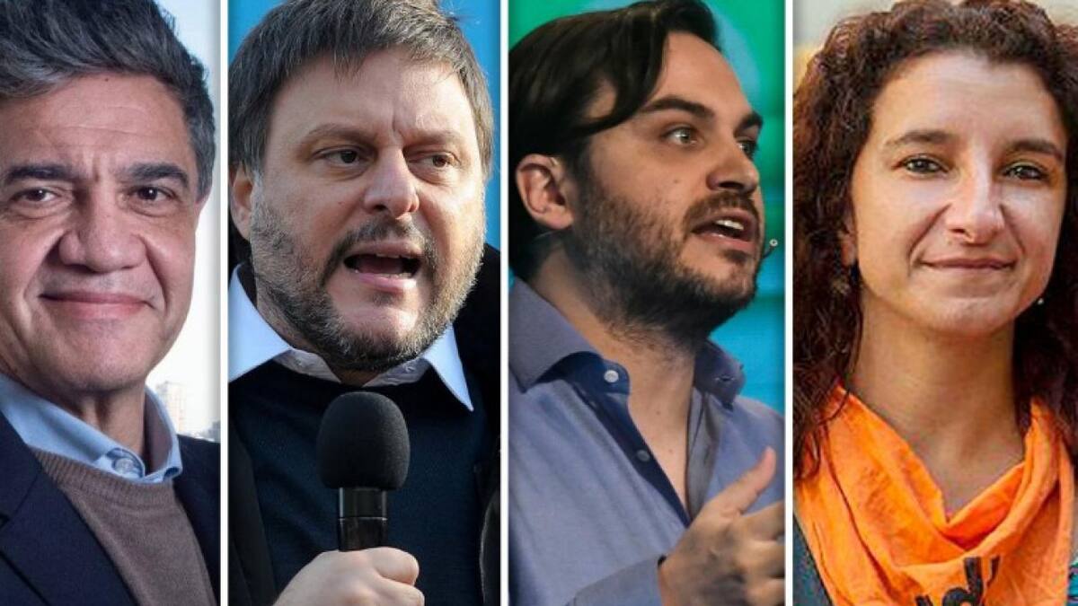 Los candidatos a Jefe de Gobierno. Foto: Télam