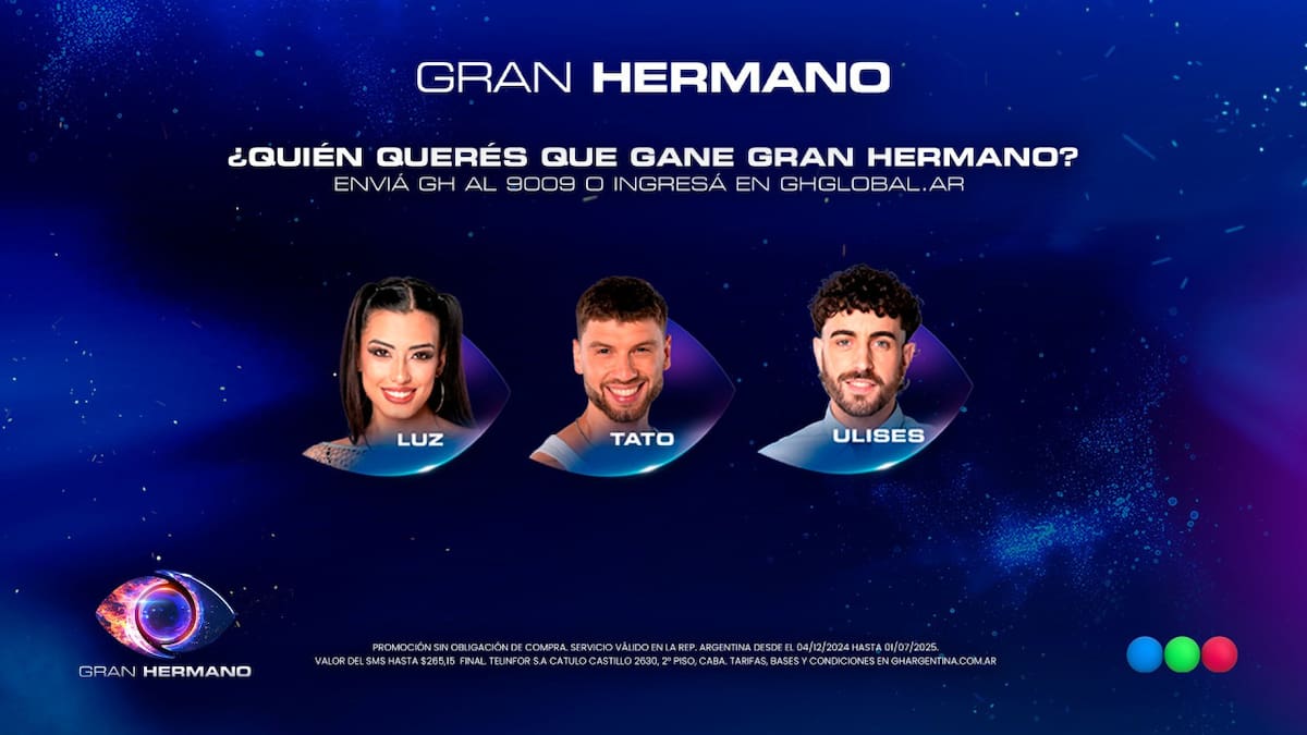 Los cuatro finalistas de Gran Hermano 2025. Foto: Captura.