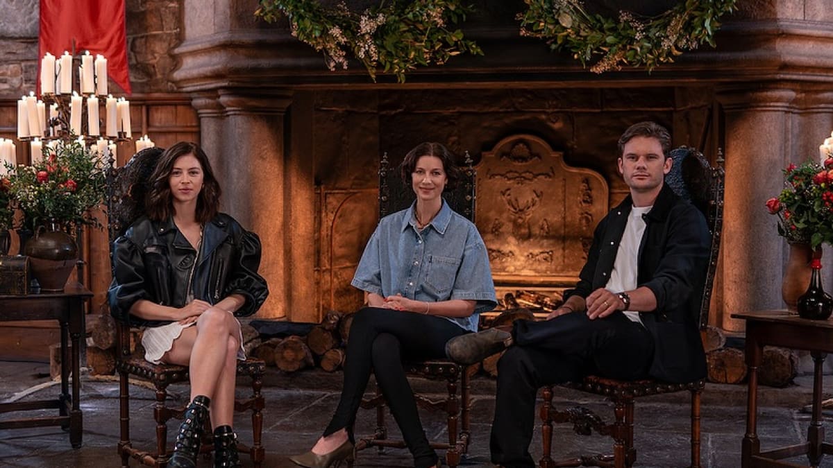 Los elencos de Outlander y Blood Of My Blood se juntaron en el Día Mundial de Outlander. Foto Instagram @outlande_starz