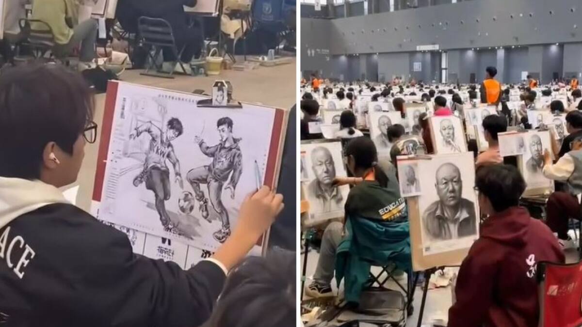 Los agotadores y exhaustivos exámenes para el ingreso a las universidades de arte en China