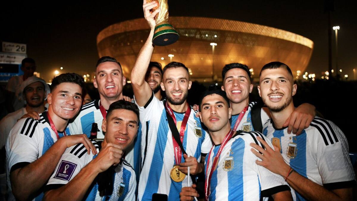 Los exjugadores de River campeones del Mundo en Qatar 2022. Foto: Instagram