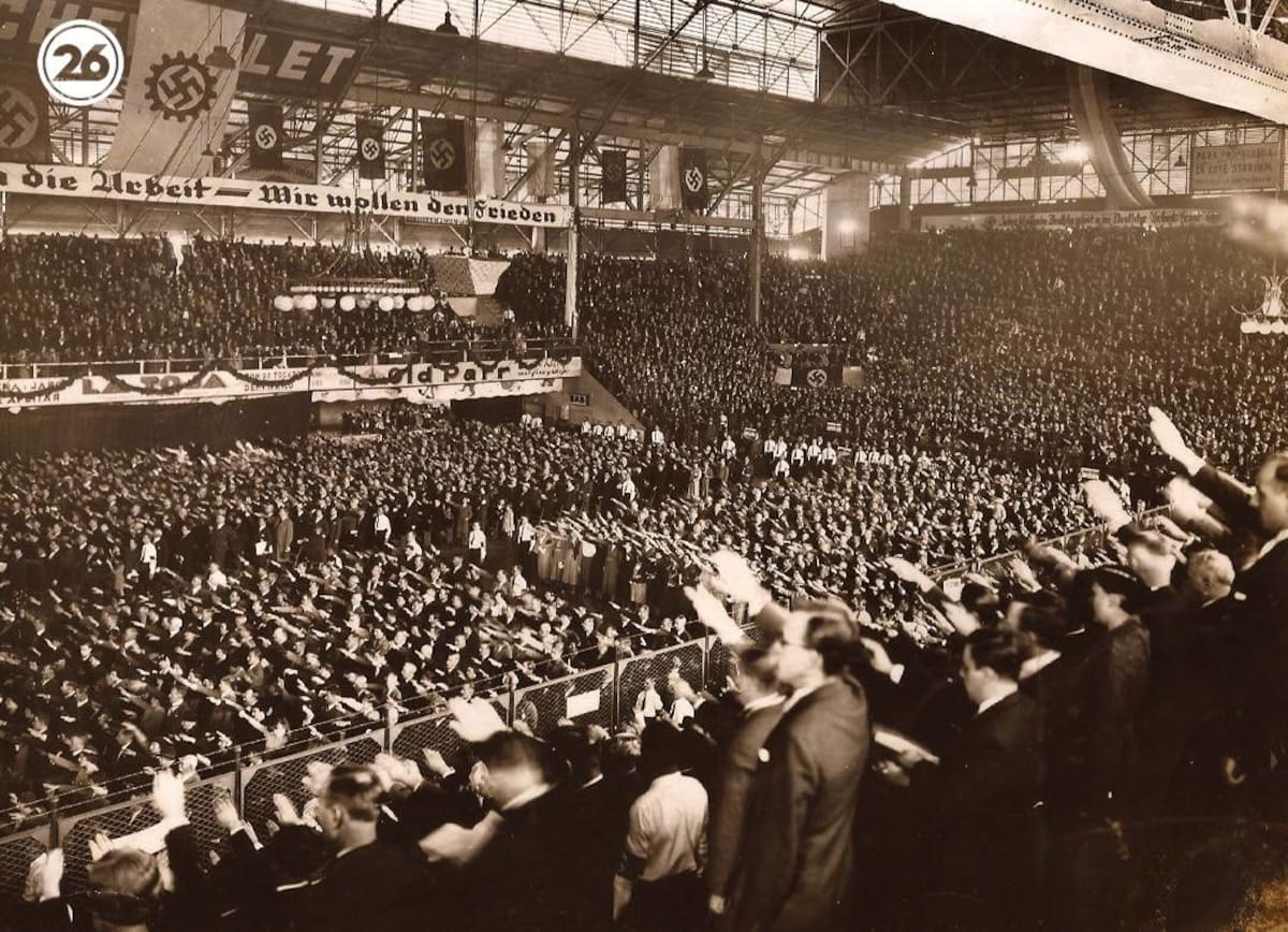Los fantasmas del acto nazi en el Luna Park de Buenos Aires en 1938