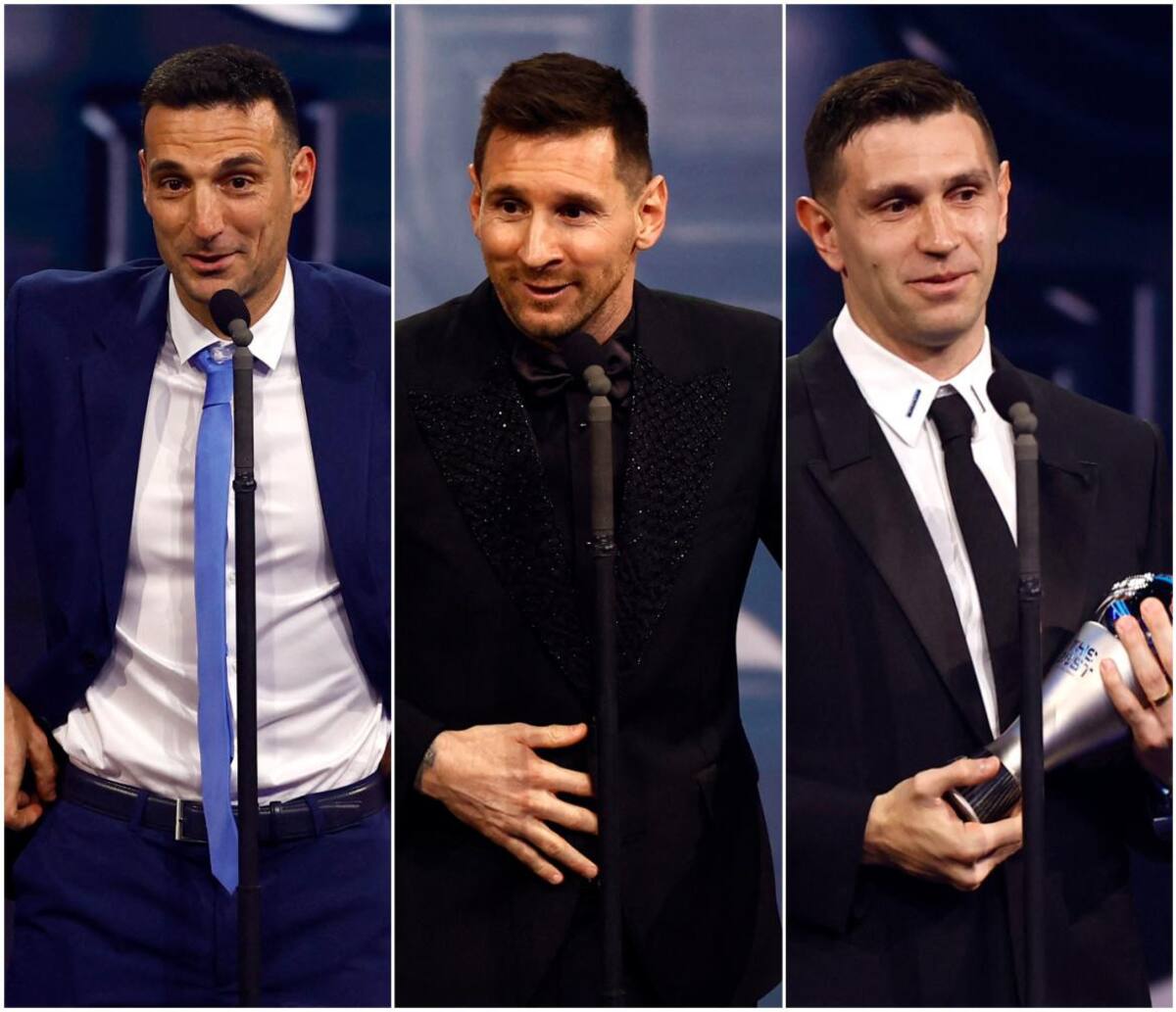 Los ganadores de los premios The Best. Fotos: Reuters.