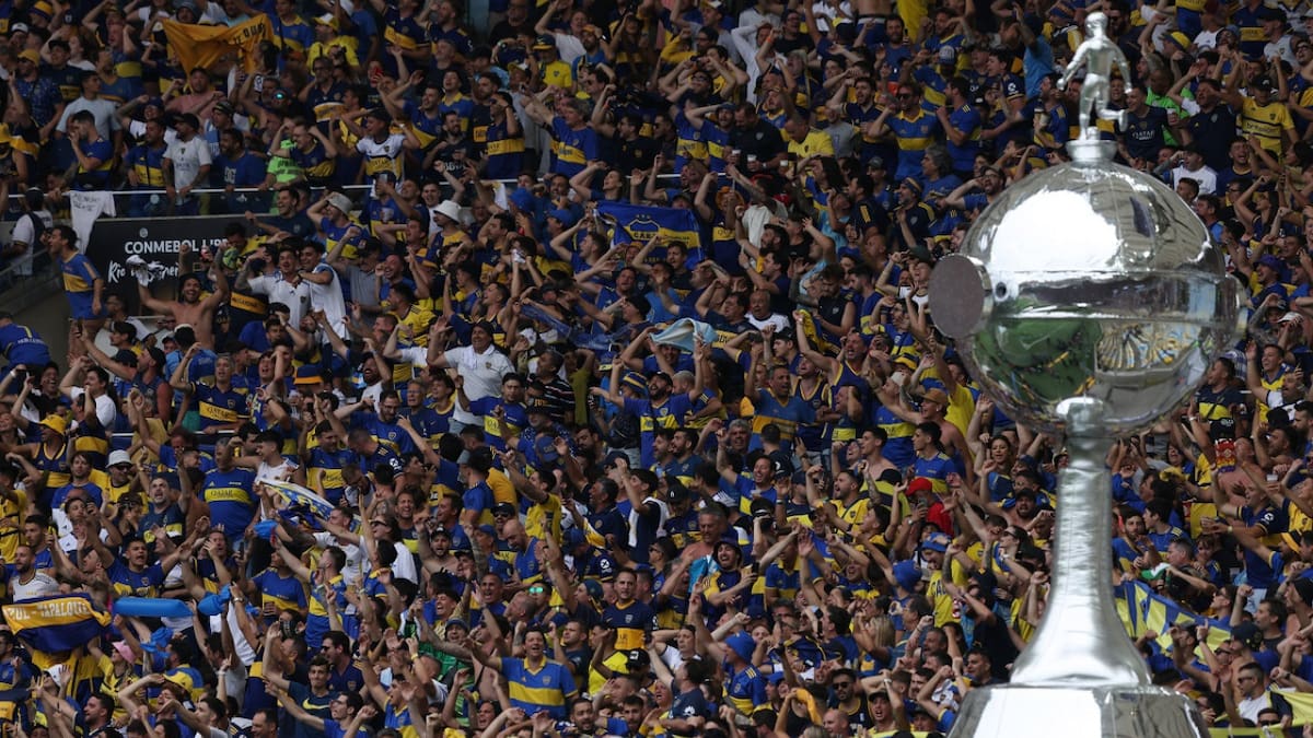 Los hinchas de Boca en la final de la Copa Libertadores. Foto: Reuters.