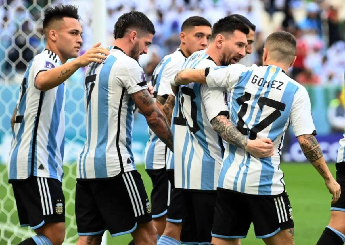 Los jugadores de la Selección. Foto: NA.