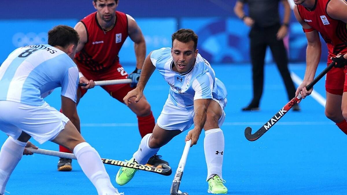 Los Leones ante Bélgica en los Juegos Olímpicos París 2024.
