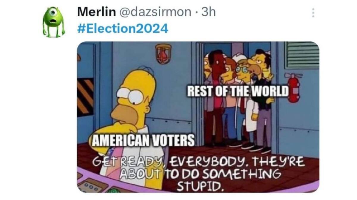 Los mejores memes de las elecciones de Estados Unidos. Foto X