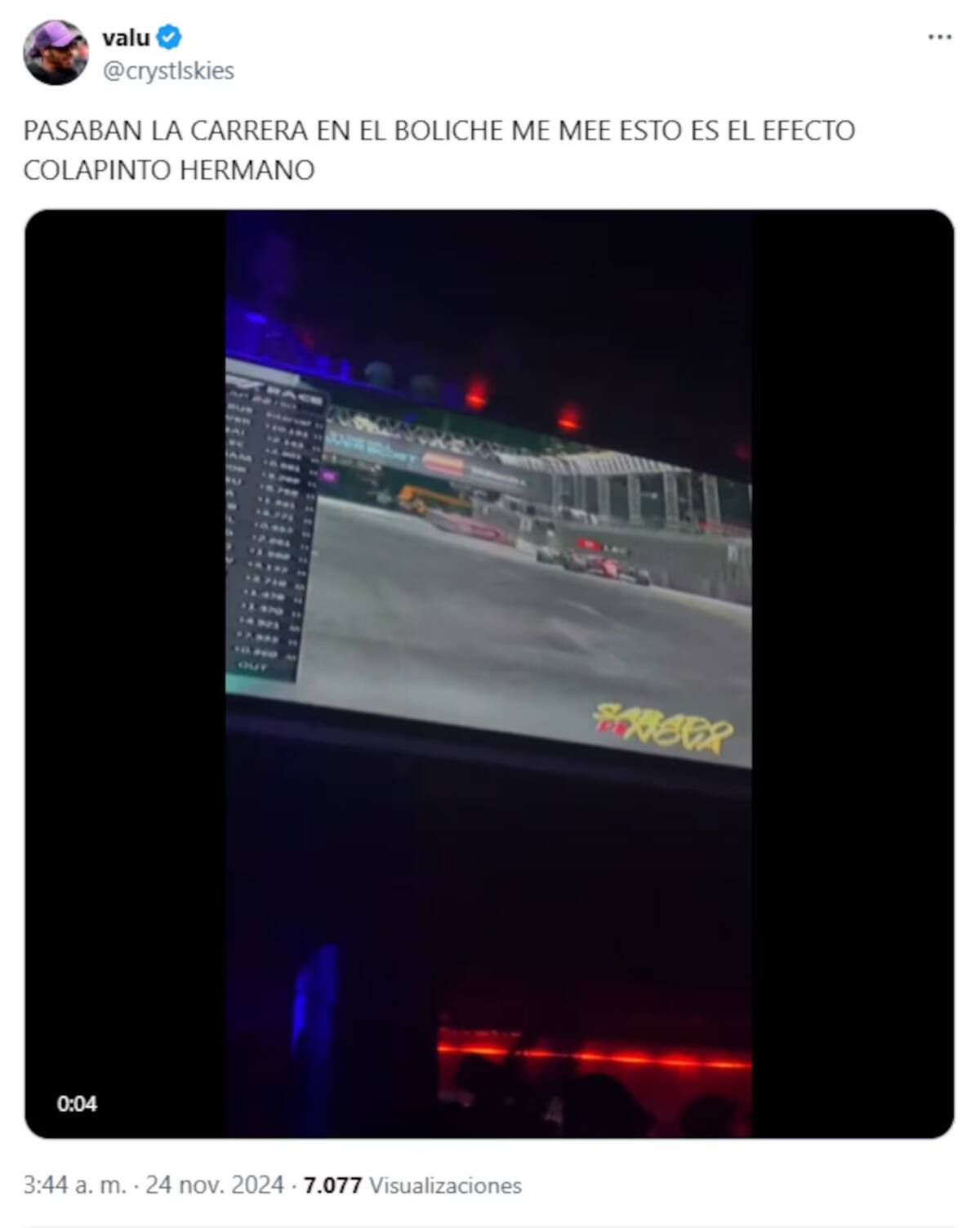 Los mejores memes sobre Franco Colapinto. Foto: captura.