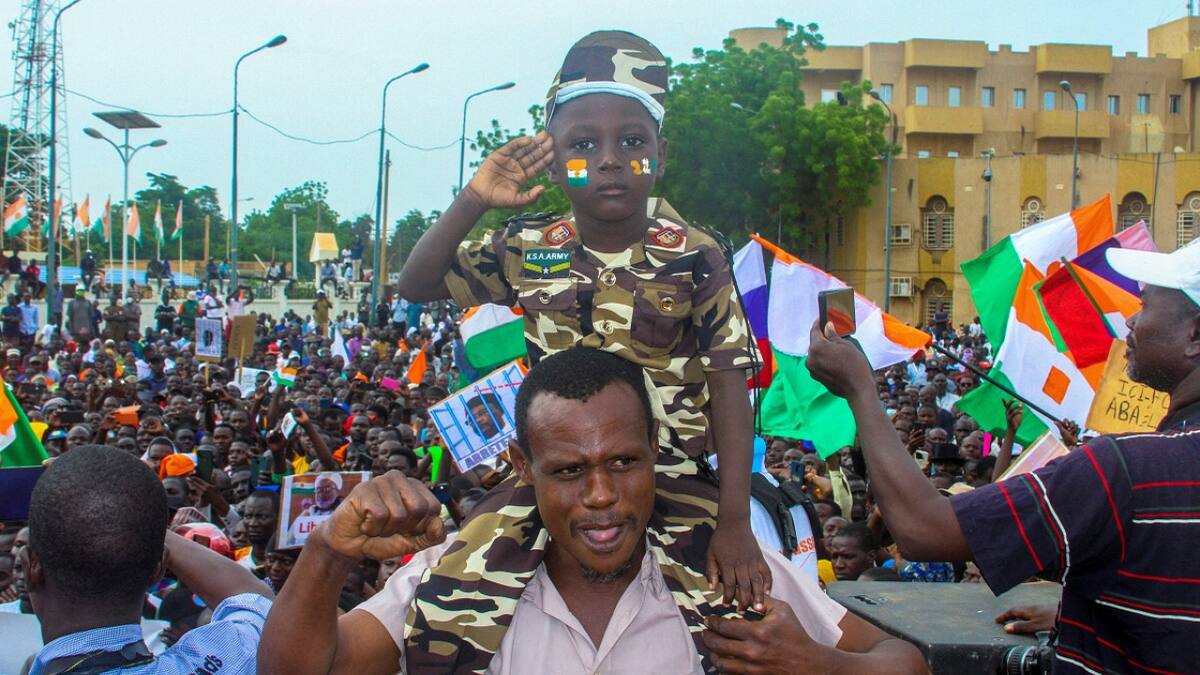 Los nigerinos apoyaron a los líderes de la junta militar. Foto: Reuters.