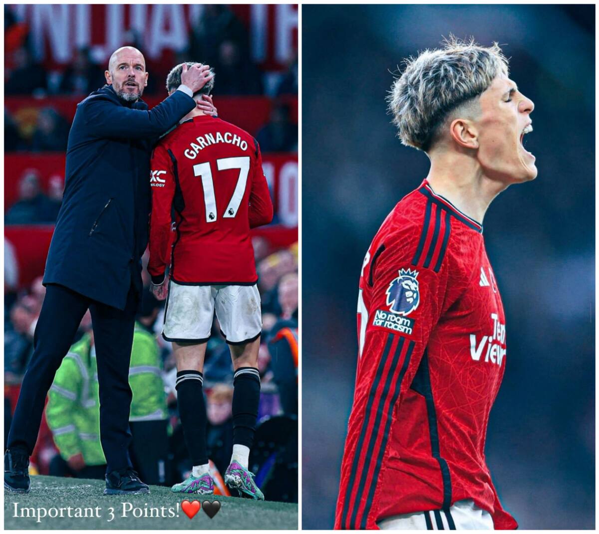 Los posteos de Alejandro Garnacho tras su ausencia en la convocatoria de Scaloni. Foto: Instagram @garnacho7.