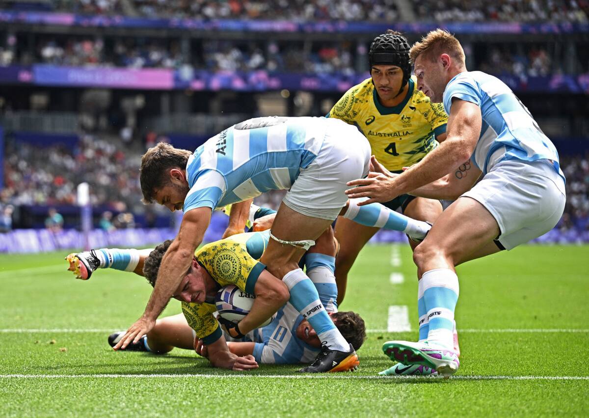 Los Pumas 7s cayeron ante Australia. Foto: Reuters.