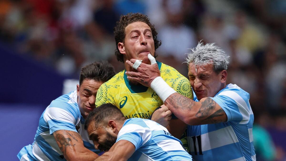 Los Pumas 7s cayeron ante Australia. Foto: Reuters.
