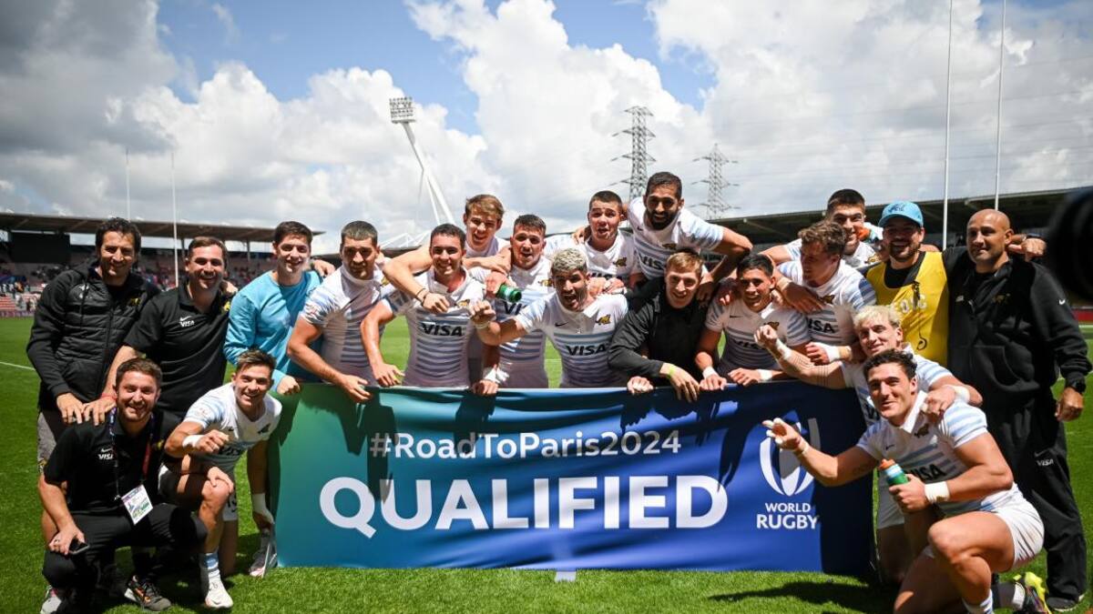 Premio doble: los Pumas 7s golearon 50 a 0 a Gran Bretaña y se clasificaron a los Juegos Olímpicos de París 2024