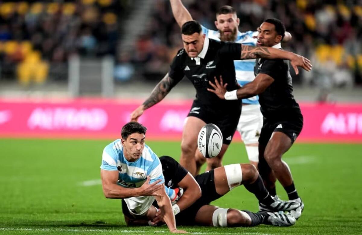 Los Pumas ante los All Blacks en el Rugby Championship.