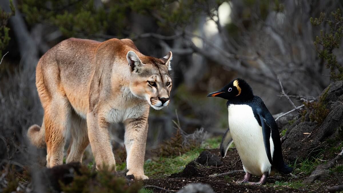 Una inesperada amenaza: los pumas están comenzando a cazar pingüinos de Magallanes en la Patagonia
