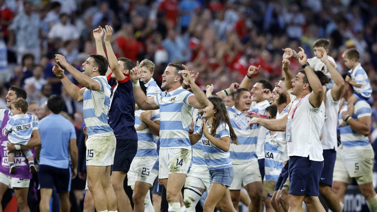 Los Pumas en el Mundial de Rugby 2023. Foto: EFE.