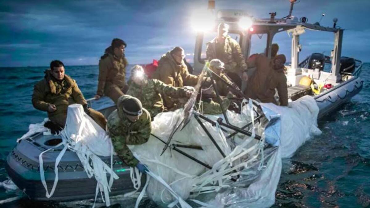 Los restos del globo espía chino_Reuters