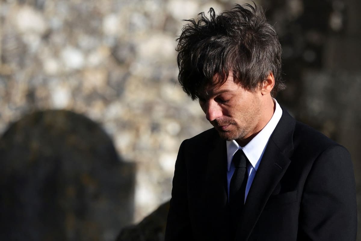 Louis Tomlinson en el velorio de Liam Payne. Foto: Reuters.