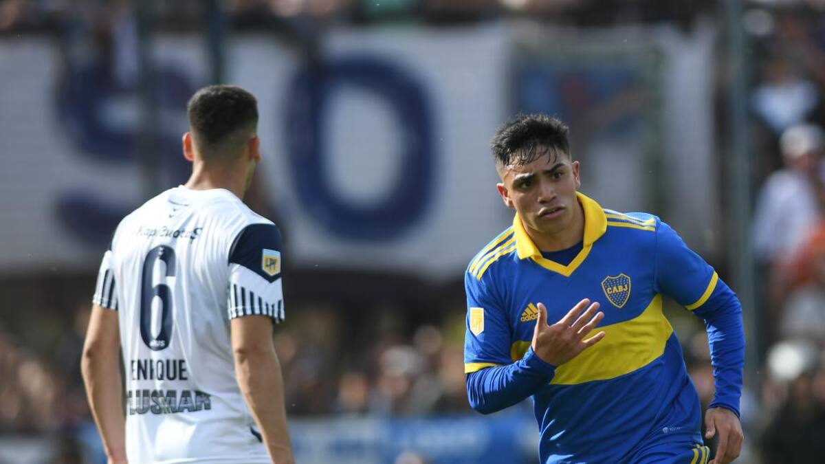 Luca Langoni y otro gol importante; Gimnasia. Foto: Télam.