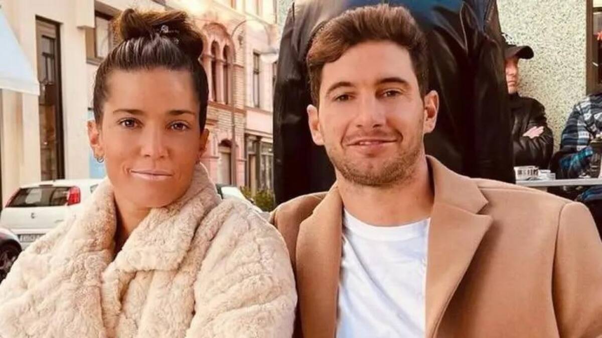 Lucas Alario y Agustina Albertario.