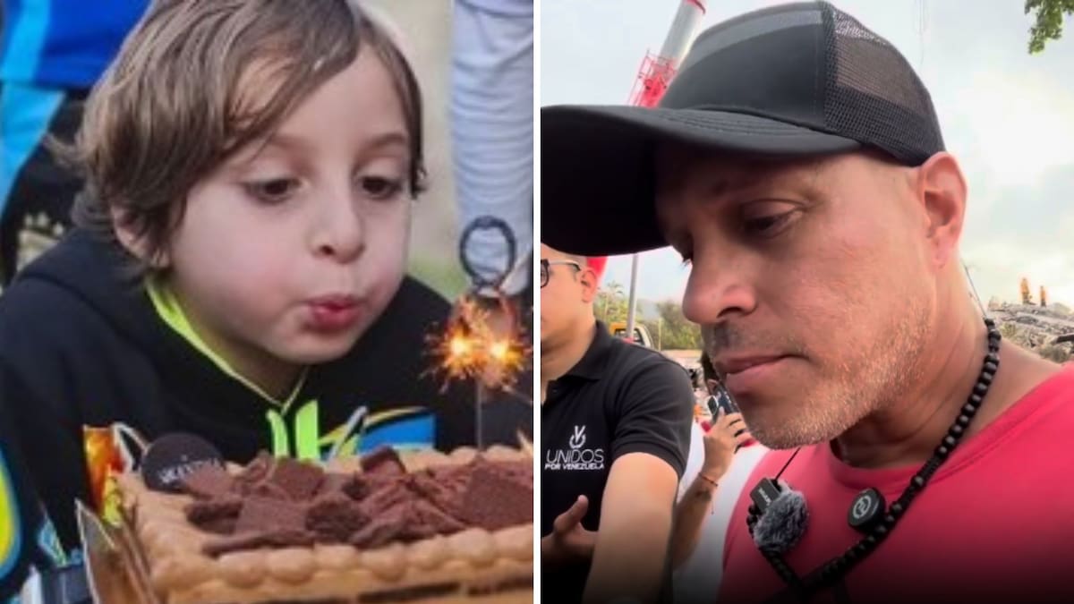 “Voy a rezarle mucho a Dios como lo haría mi hijo”: el desgarrador relato del papá de Lucas Gámez, el nene muerto por los sismos en Venezuela