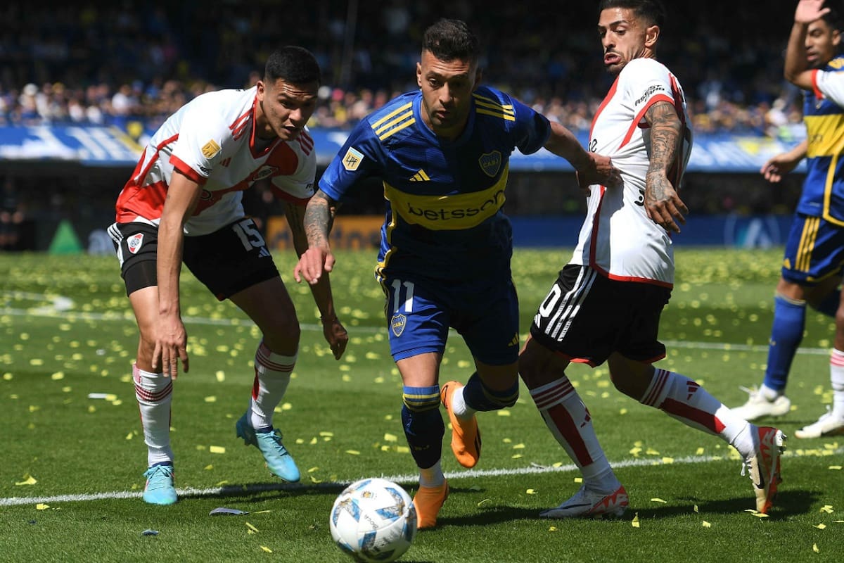 Lucas Janson; Superclásico; Boca vs. River. Foto: Télam.